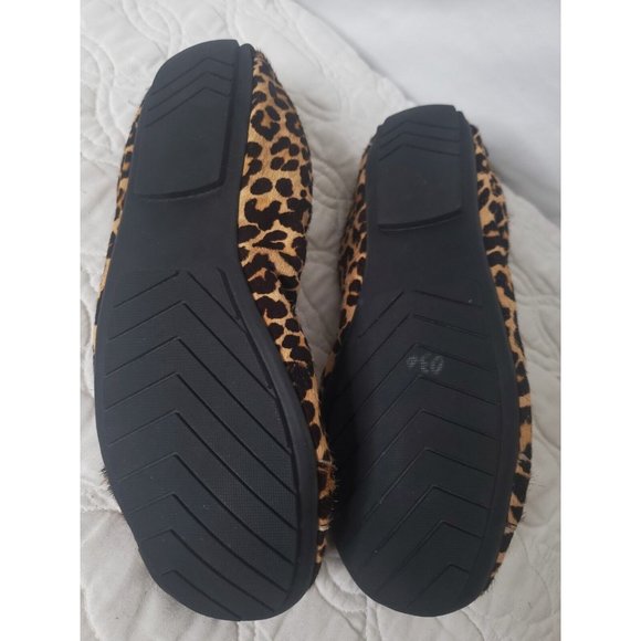 Me Too Womens Leah SlipOn Leather Upper Leopard Print Hair On-Walking Heel 6.5M - Picture 9 of 12